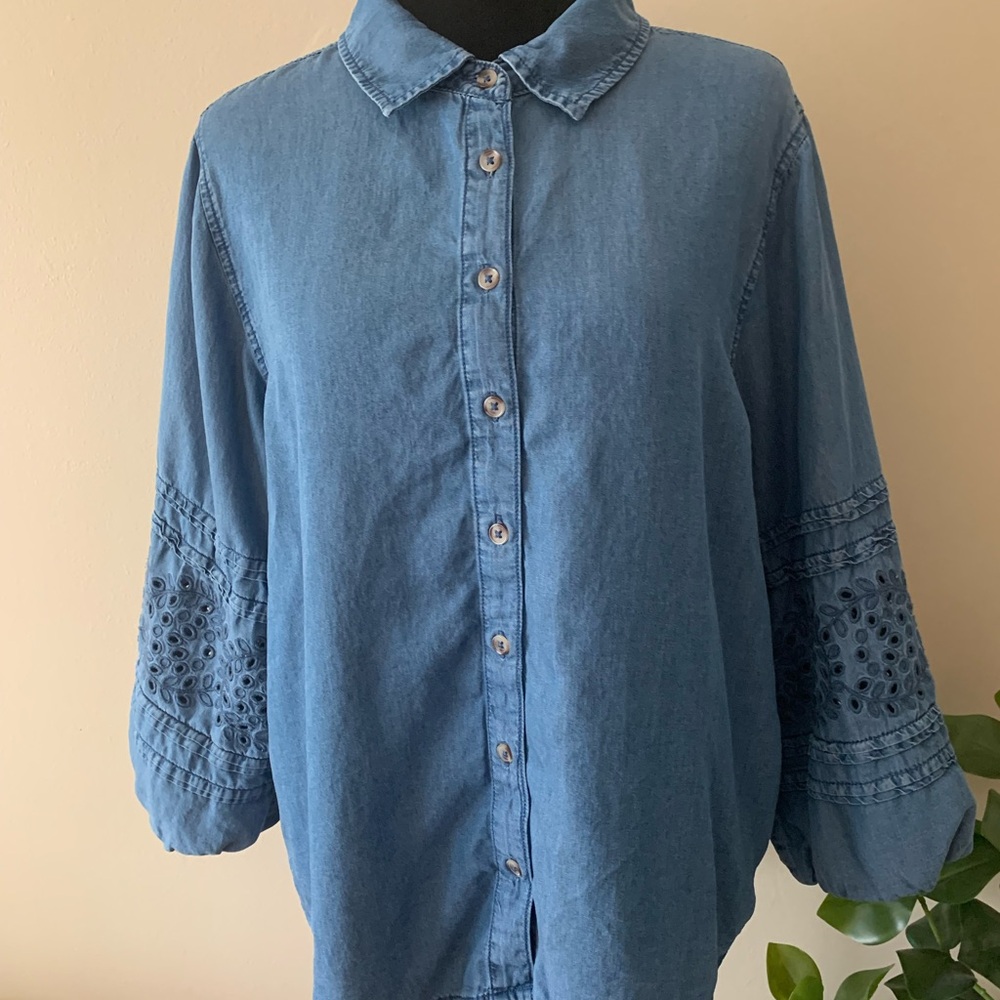 Blue Denim Women's Top